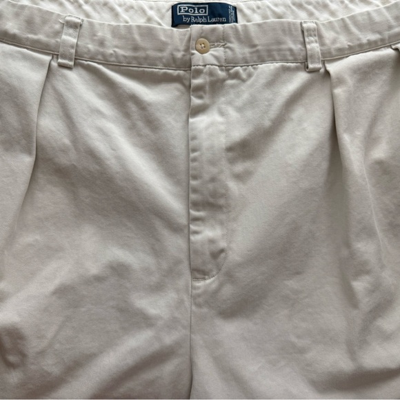Vintage Polo by Ralph Lauren Pleated Chino Shorts Men’s Size 52 - Picture 6 of 8